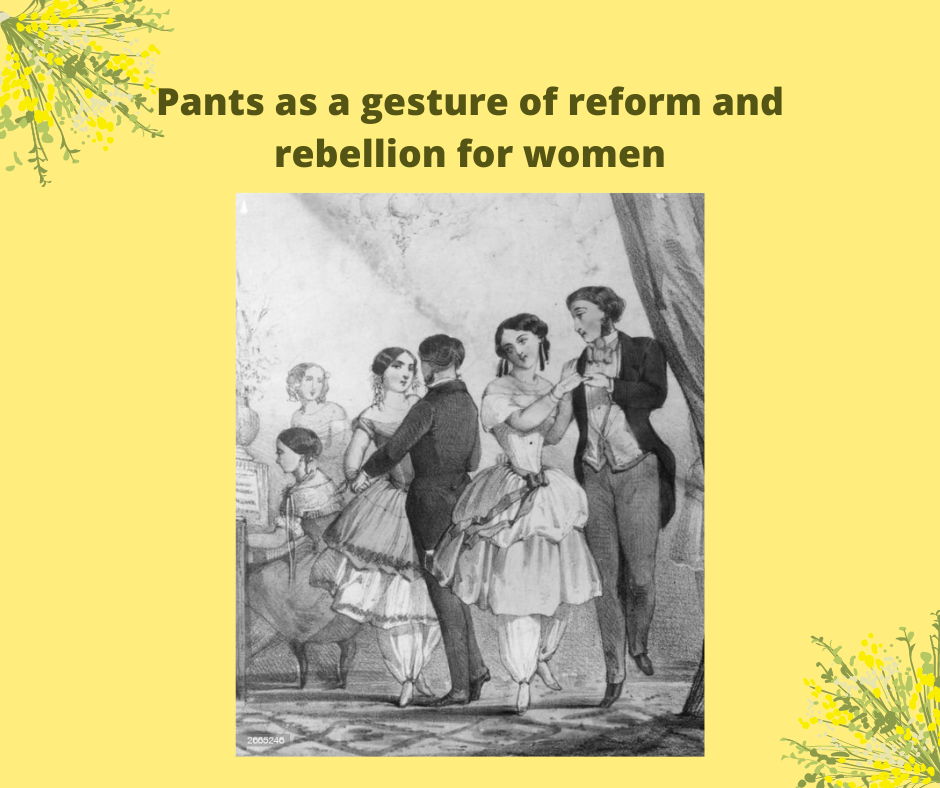 Pants as a gesture of reform and rebellion for women - Blog of Leonardo da  Vinci ;)