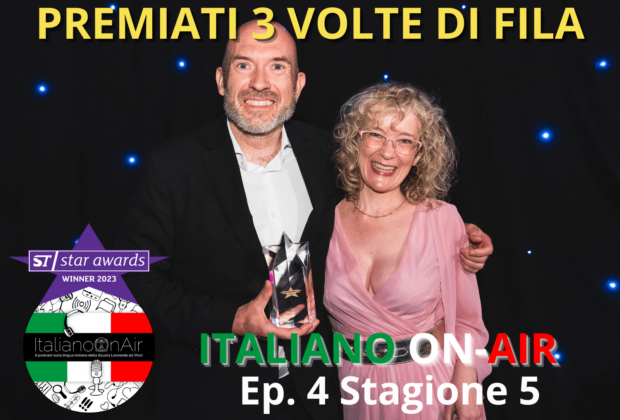 Premiati 3 volte di fila, il nuovo episodio di Italiano On-Air, il podcast sulla lingua italiana