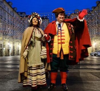 Gianduja and his wife Giacometta, the undisputed protagonists of the carnival and of all of Turin’s folklore events