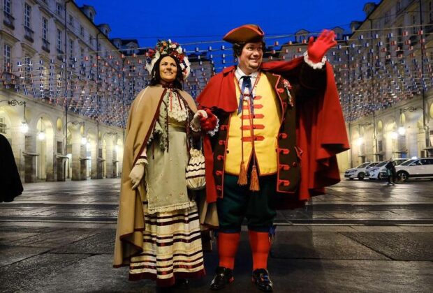 Gianduja and his wife Giacometta, the undisputed protagonists of the carnival and of all of Turin’s folklore events