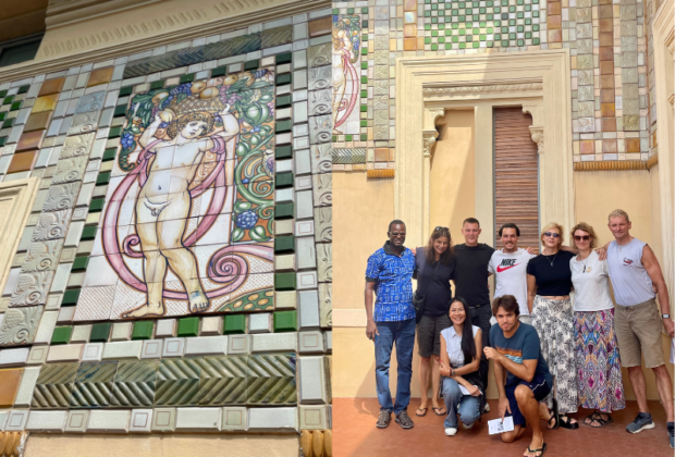 liberty style in Viareggio and students