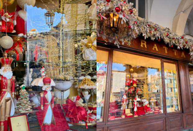 Christmas shopfronts in turin